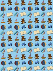 Baby boy styled pattern