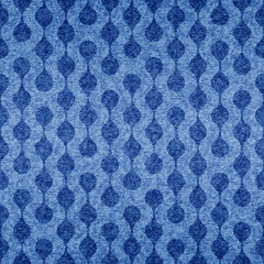 Abstract seamless pattern. Repeating fades blue denim background for prints. Repeated faded distress circle jean fabric. Chambray fadew dot textile. Fading repeat geometric design. Vector illustration