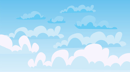 Cloud sky background nature concept. Vector flat graphic design illustration
