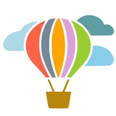 Obraz premium hot air balloon vector