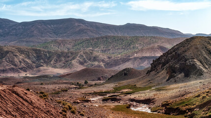 Mountain landscape in Morocco, North Africa