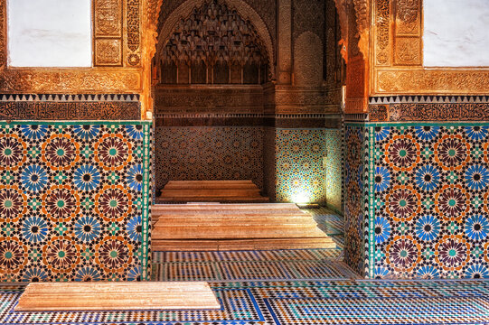 Africa, Morocco, Marrakech, Saadian Tombs
