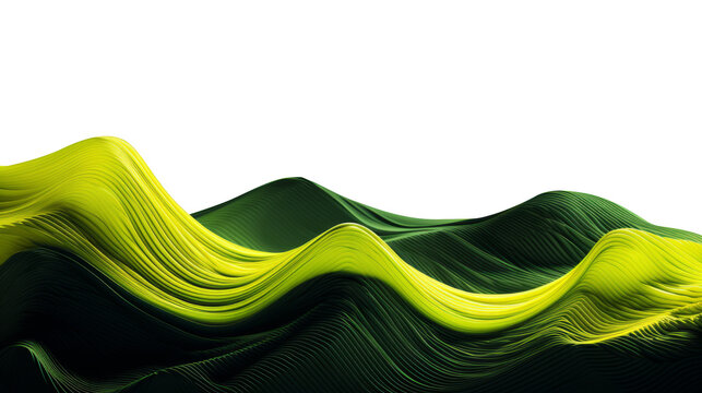 Green waves background