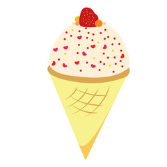 ice cream, design, summer, carefree, cutout, drop, enjoyment, females, graphic, horizontal, lifestyles, one person, photography, pop, poster, product, shop, soft, sticker, classic, copy space, happine