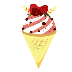 ice cream, design, summer, carefree, cutout, drop, enjoyment, females, graphic, horizontal, lifestyles, one person, photography, pop, poster, product, shop, soft, sticker, classic, copy space, happine