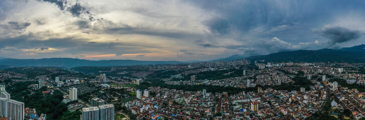 Fototapeta na wymiar Sky from Bucaramanga 