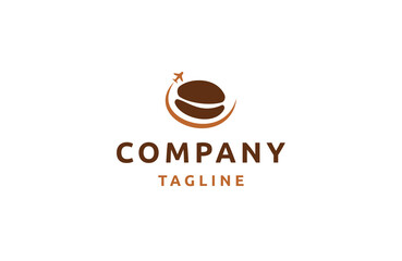 Coffee travel logo icon design template