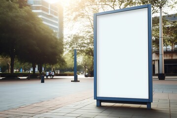 blank billboard mock up in indoor and outdoor
