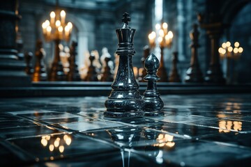 beautiful chess set background
