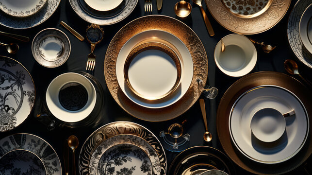 Variety of elegant dinnerware sets