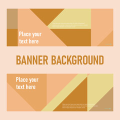 Geometric shapes educational banner backgrounds multipurpose use vector template abstract beige