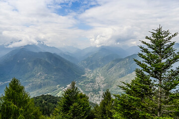 Maggiatal, Vallemaggia, Maggia, Fluss, Wanderweg, Aussicht, Cardada, Tal, Dörfer, Tessin, Wald,...