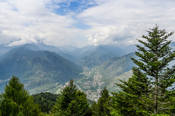 Maggiatal, Vallemaggia, Maggia, Fluss, Wanderweg, Aussicht, Cardada, Tal, Dörfer, Tessin, Wald, Maggia-Delta, Lago Maggiore, Granitschlucht, Taleingang, Sommer, Schweiz