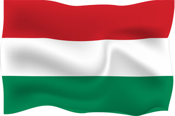 hungary country flag - 3d flag