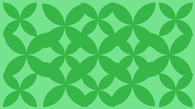 rotating green leaf background animation with a green screen