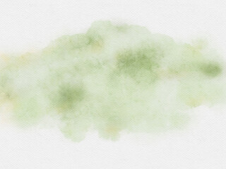 Fototapeta na wymiar Hand painted watercolor spot in green color
