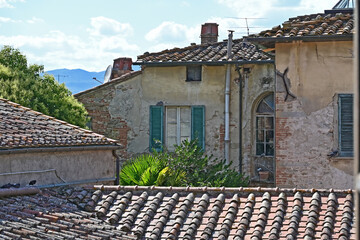 Sansepolcro, vie e  tetti del centro storico- Arezzo