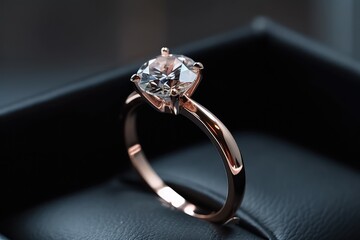 realistic and premium ring jewel photography with royal stone generative ai