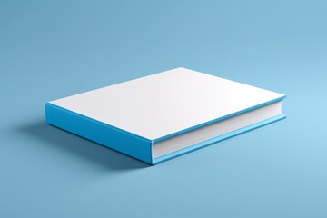 3D Blank Hardcover White Book Mockup for Creative Book Cover Design - obrazy, fototapety, plakaty