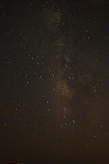 Milky way on Wadi Rum Desert
