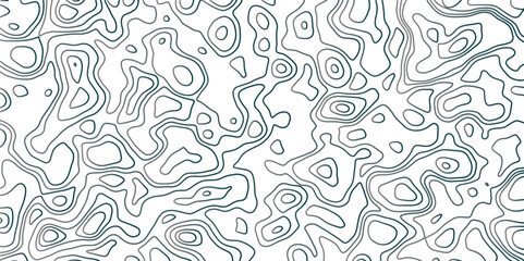 Abstract Retro topographic map.White wave paper curved reliefs abstract background .Modern design with White background with topographic wavy pattern design. Contour maps. Vector illustration. . .