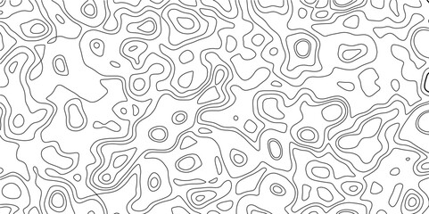Abstract Retro topographic map.White wave paper curved reliefs abstract background .Modern design with White background with topographic wavy pattern design. Contour maps. Vector illustration. . .