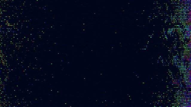 Glitch noise static television VFX. Visual video effects stripes background, CRT tv screen no signal glitch effect