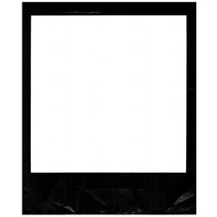 Vintage Polaroid, instant photo frame isolated overlays in transparent PNG, polaroid frame - isolated design element. Royalty high-quality free stock image of Empty white photo frame overlay - obrazy, fototapety, plakaty
