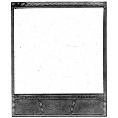 Vintage Polaroid, instant photo frame isolated overlays in transparent PNG, polaroid frame - isolated design element. Royalty high-quality free stock image of Empty white photo frame overlay