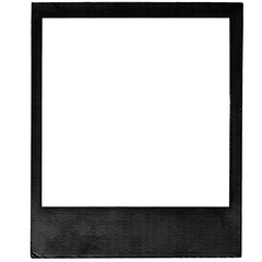 Vintage Polaroid, instant photo frame isolated overlays in transparent PNG, polaroid frame - isolated design element. Royalty high-quality free stock image of Empty white photo frame overlay