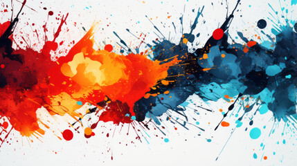 Abstract ink splatter background for a dynamic look 