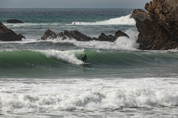 Surf à Biarritz sur la côte des Basques