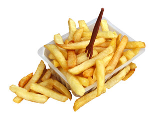 French fries (Frites) / Transparent background