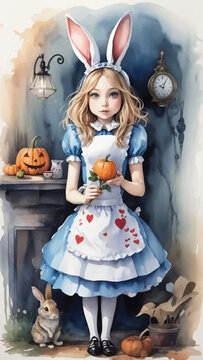 Alice on Halloween night