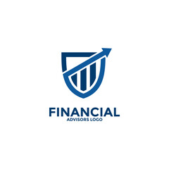 Creative Financial and investment Logo vector, Modern Finance Advisors logo design template