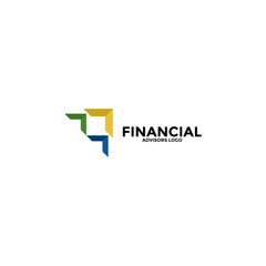 Creative Financial and investment Logo vector, Modern Finance Advisors logo design template