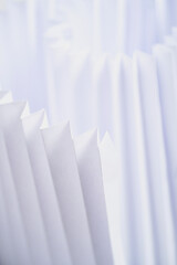 Zig Zag Folded paper background high key