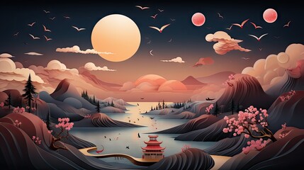 Whimsical Horizons A Digital Odyssey of Serenity - generative ai