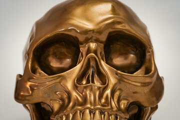 Goldener Schädel