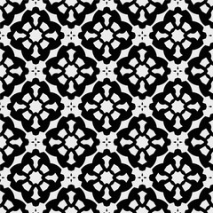 Fototapeta premium White background with black pattern. Seamless texture for fashion, textile design, on wall paper, wrapping paper, fabrics and home decor. Simple repeat pattern. 