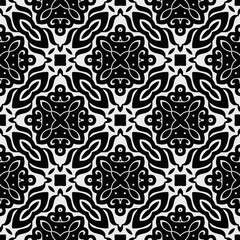 White background with black pattern. Seamless texture for fashion, textile design,  on wall paper, wrapping paper, fabrics and home decor. Simple repeat pattern.
