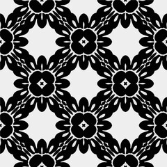 White background with black pattern. Seamless texture for fashion, textile design,  on wall paper, wrapping paper, fabrics and home decor. Simple repeat pattern.

