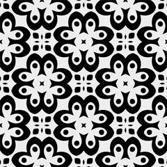 White background with black pattern. Seamless texture for fashion, textile design,  on wall paper, wrapping paper, fabrics and home decor. Simple repeat pattern.
