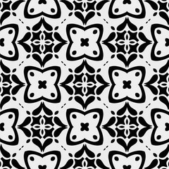 White background with black pattern. Seamless texture for fashion, textile design,  on wall paper, wrapping paper, fabrics and home decor. Simple repeat pattern.
