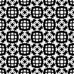 White background with black pattern. Seamless texture for fashion, textile design,  on wall paper, wrapping paper, fabrics and home decor. Simple repeat pattern.
