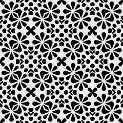 White background with black pattern. Seamless texture for fashion, textile design,  on wall paper, wrapping paper, fabrics and home decor. Simple repeat pattern.