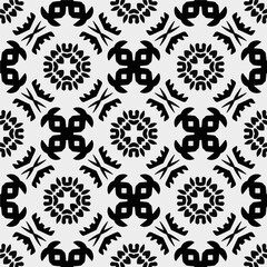 White background with black pattern. Seamless texture for fashion, textile design,  on wall paper, wrapping paper, fabrics and home decor. Simple repeat pattern.