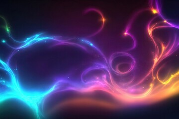 Obraz premium Abstract neon bubbles. Background for the site, lining for the text