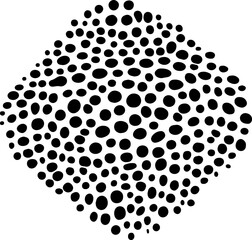 Rhombus dots abstract geometric shape illustration. Vector texture art.