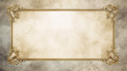 Abstract wedding invitation empty frame